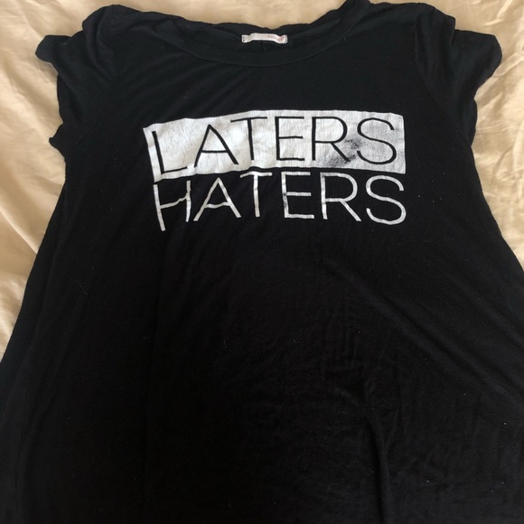 Black Graphic flowy tee - Picture 1 of 2